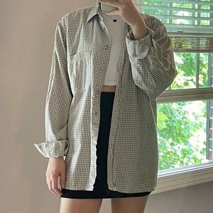 Green checkered shirt